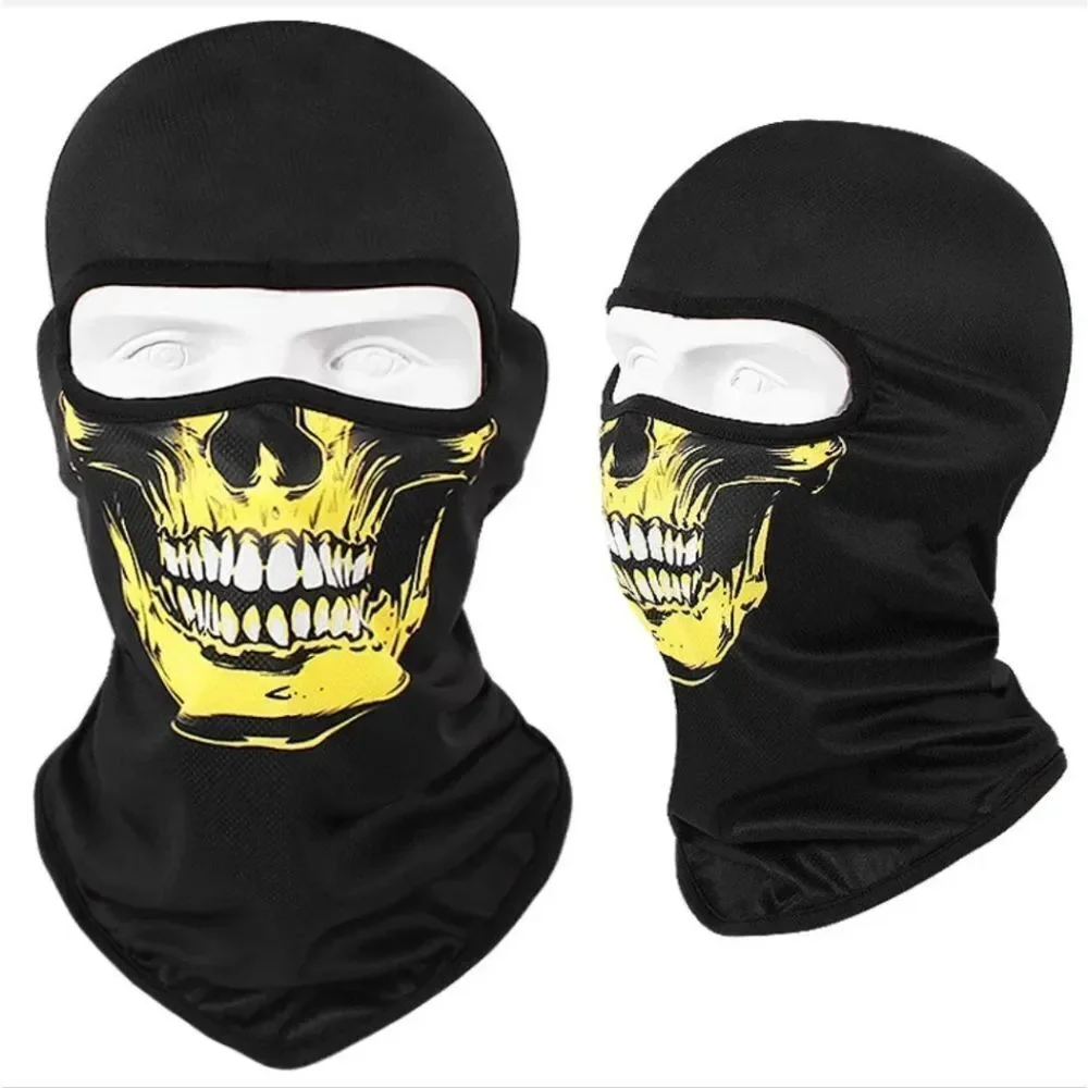 Tactical Skull Ghost Printed Full Face Mask Balaclava Halloween Ski Motorcycle